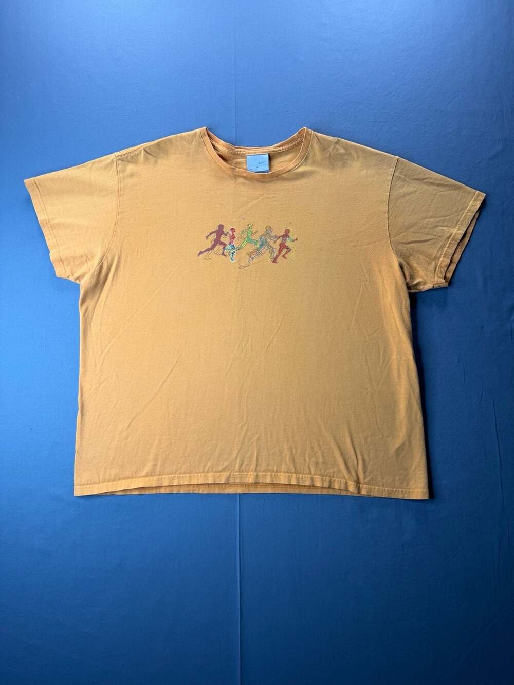 Nike Vintage Y2K Runners Graphic T-Shirt XL Orange